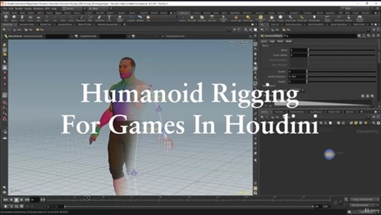 Udemy – 使用 Houdini 和 KineFX 进行游戏角色绑定