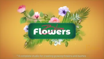 Flowers Bloom 1.1.2 - AE花朵灌木生长动画预设插件