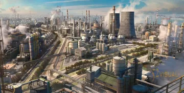 Kitbash3D Refinery 炼油厂工业3D模型套件