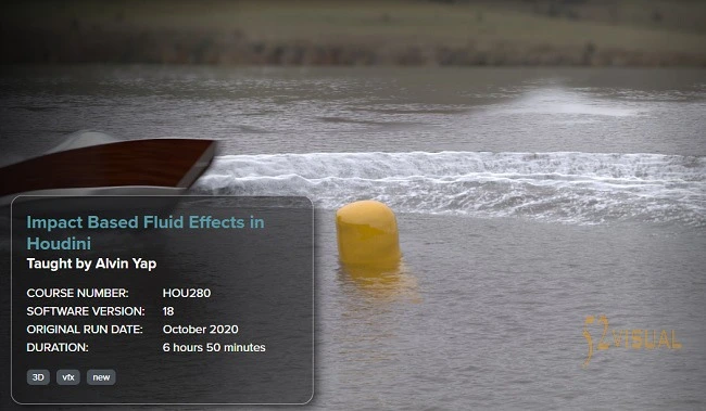 FXPHD – HOU280 基于冲击的流体效果在 Houdini 中的实现