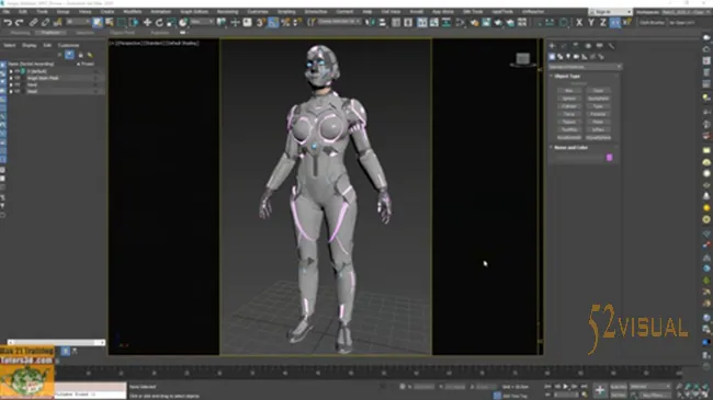 Udemy – 从AI到3D:3ds Max 半机械人制作解析