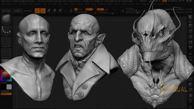 The Gnomon Workshop – 虚拟化妆设计：第1卷 – 在ZBrush中与Neville Page一起设计角色