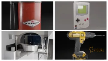 Udemy – Substance Painter 与 Blender 精通套装 — 4 合 1 课程