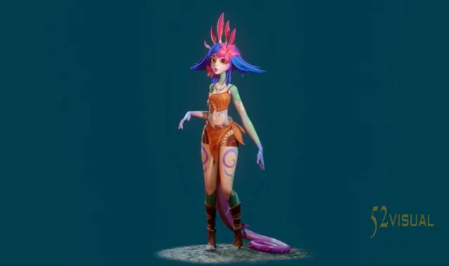 Blender角色建模教程：Artstation - Neeko by Flycat 完整设计与制作
