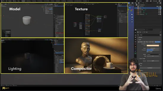 Udemy – Blender 5.0 初学者教程:从零到第一个渲染