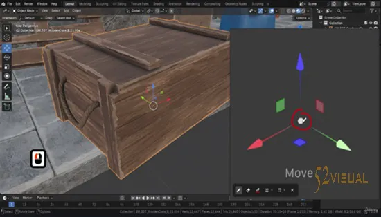 Udemy – Blender 初学者必备:变换与 Gizmo 基础