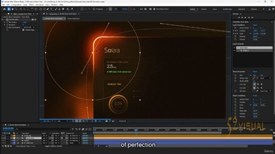 Udemy – After Effects:高级SaaS边框光束动画