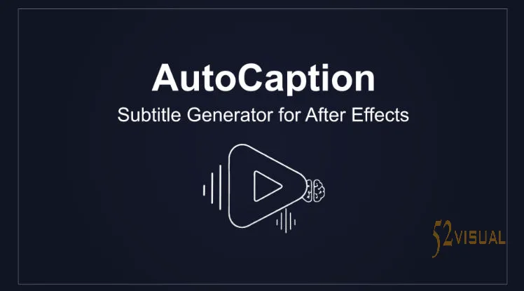 AE自动字幕生成脚本 Aescripts AutoCaption v4.5.0