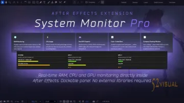 System Monitor Pro for After Effects v1.1  - AE硬件监控插件