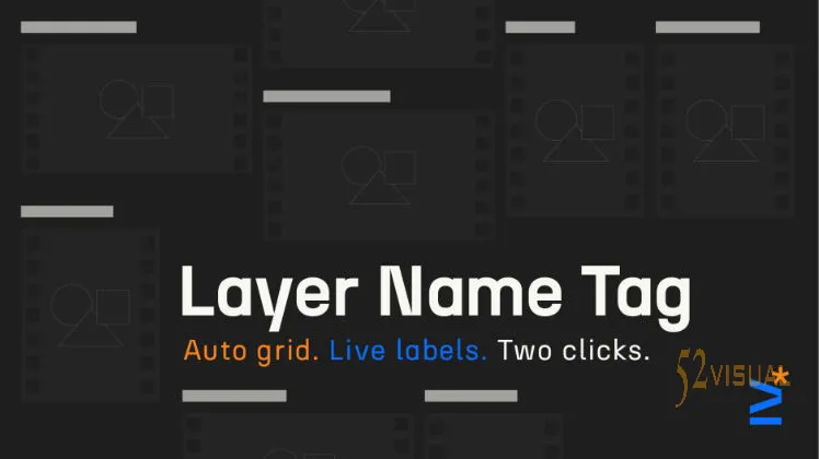 Aescripts Layer Name Tag v1.1.0 AE图层自动重命名标签脚本