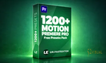 1200+免费Premiere Pro运动预设包_PR视频转场与文字动画特效