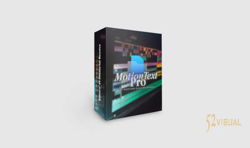 MotionText Pro V1 达芬奇文字动画预设包_42款文字特效模板