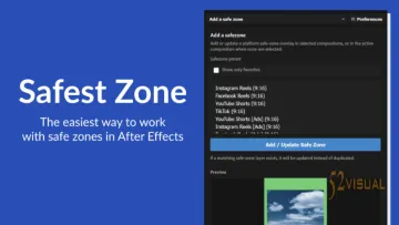 Aescripts Safest Zone v1.0.1 - AE社交媒体视频安全框参考线脚本