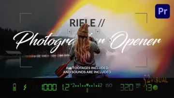 Videohive Rifle 摄影师片头AE模板 标志LOGO片头片尾展示