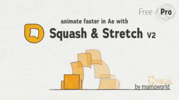 Aescripts Squash & Stretch Pro v2.0.005 AE弹性变形MG动画脚本