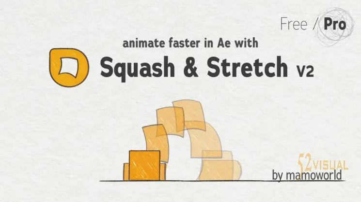 Aescripts Squash & Stretch Pro v2.0.005 AE弹性变形MG动画脚本