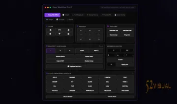 Easy Workflow Pro v3.6.0 After Effects 扩展 - AE工作流效率提升工具