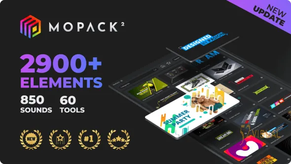 Videohive MoPack V2 动态图形包 - 1000+ AE/PR 预设模板
