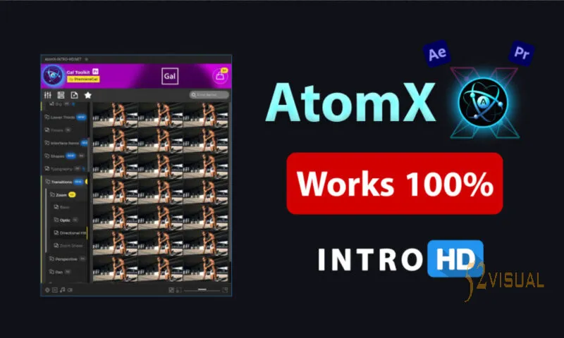 AtomX扩展 V3.3.3 - Ae/Pr 预设管理与预览插件