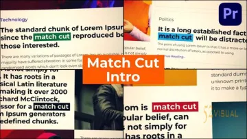 Videohive 网站展示与匹配剪辑PR片头模板MOGRT免费