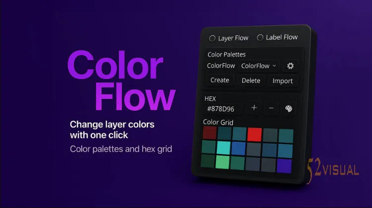 ColorFlow v1.5.5 - AE调色板与标签管理插件 (Aescripts)