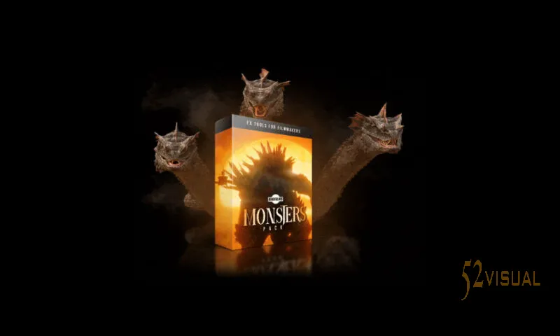 BIGFILMS MONSTERS 4K电影级怪兽VFX特效视频素材与音效库
