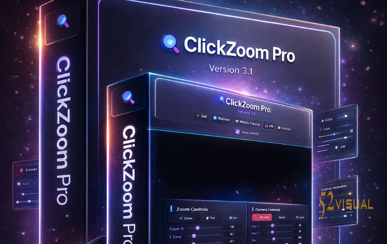 ClickZoom Pro v3.1 – 一键缩放,适用于教程、人物讲解和播客