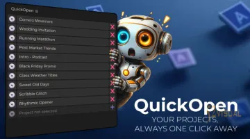 Aescripts QuickOpen v3.1.1 - AE/PR 快速项目管理与智能保存插件