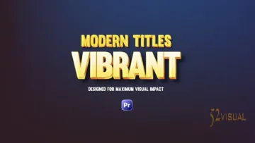 Vibrant Modern Titles 免费 - AE创意时尚字幕条文字动画模板