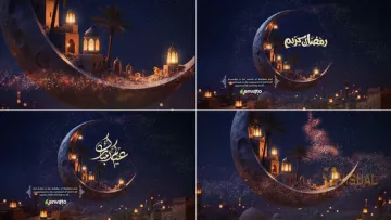 免费 Videohive Ramadan Kareem & Eid Mubarak 斋月AE模板