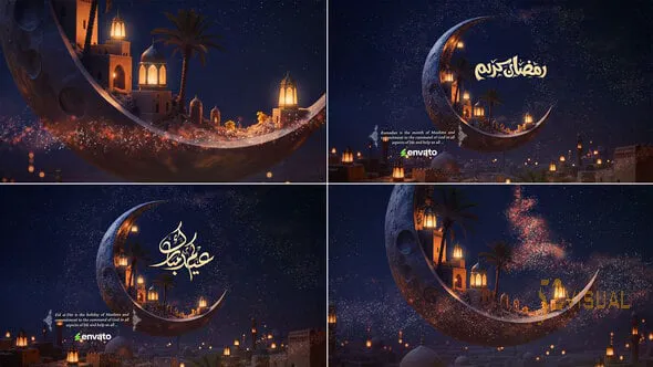免费 Videohive Ramadan Kareem & Eid Mubarak 斋月AE模板
