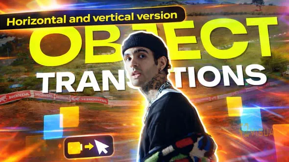 Videohive 遮罩对象转场 AE 模板 (水平与垂直) - Mask Object Transitions