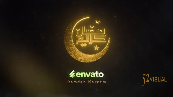 Videohive 3D 金色斋月开场片头