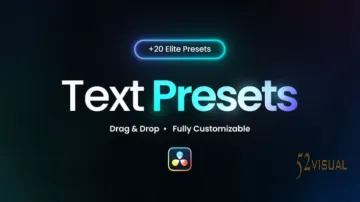 Text Elite 预设包 for DaVinci Resolve