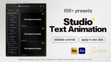 Studio Text Animation - 100+ AE文本动画与动态排版预设