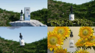 Videohive 面部滴管瓶样机