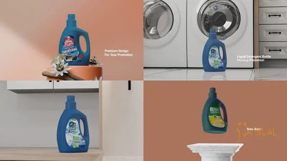 Videohive 液体洗涤剂瓶MOGRT模板 - 产品促销视频包装
