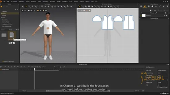 Marvelous Designer从入门到精通3D服装设计视频教程