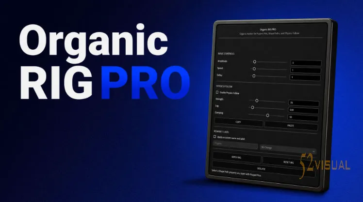Aescripts Organic RIG PRO V2.0.0  - AE角色柔性动力学绑定脚本