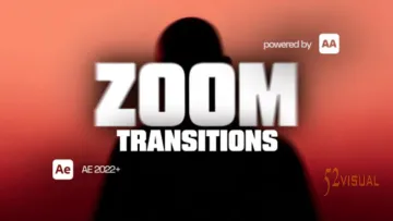 AE模板：Zoom高能量缩放旋转过渡预设包 Videohive 60873519