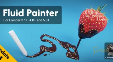 Fluid Painter v1.4.0 For Blender 免费 - 3D流体绘制插件