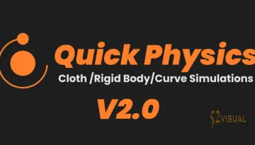 Quick Physics v2.3.1 Blender物理模拟插件 | 布料刚体曲线模拟