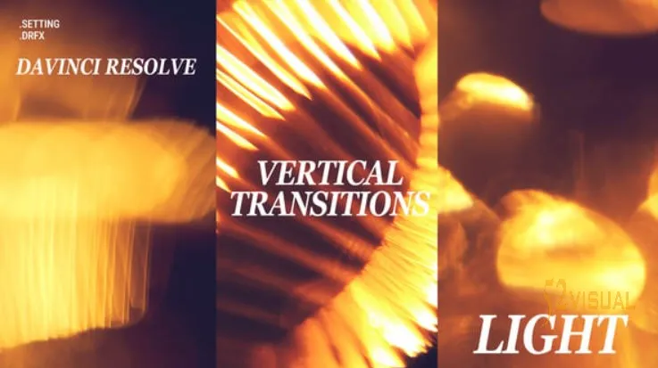 Videohive 垂直美学光线转场 | DaVinci Resolve 宏