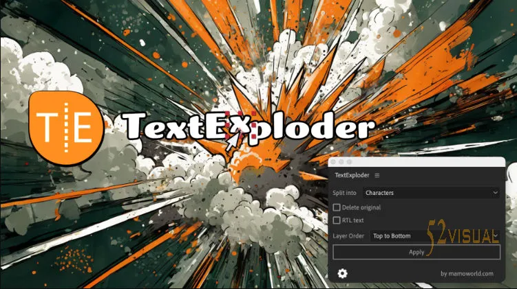 Ae文字拆分脚本 Aescripts TextExploder v3.0.002