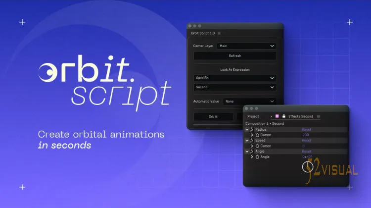 AE轨道旋转动画脚本 Aescripts Orbit Script v1.0 免费