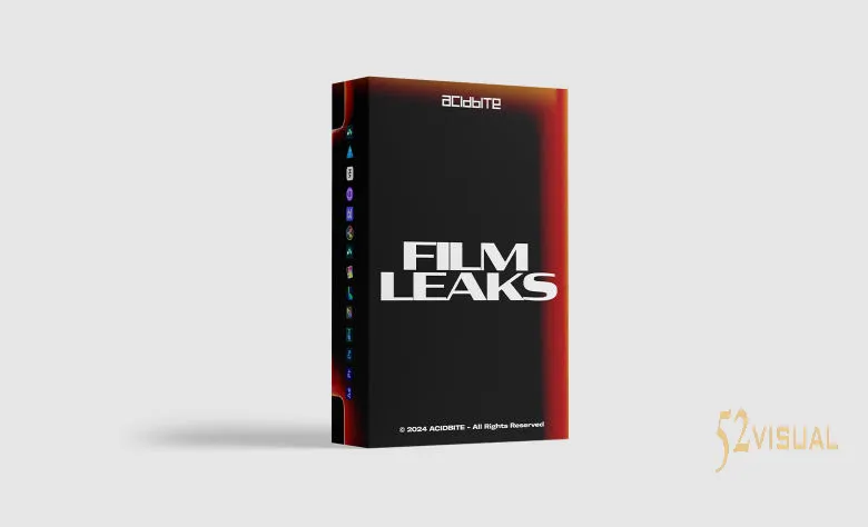 AcidBite Film Leaks 4K复古胶片漏光叠加视频素材