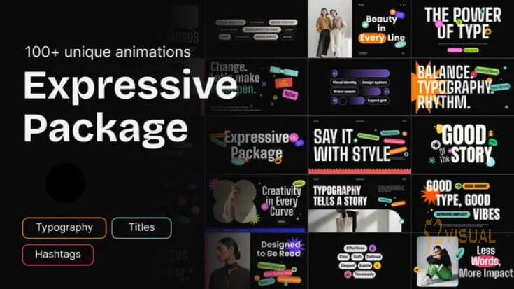 Expressive Pack AE模板 - 创意图形动画预设 - Videohive 61001678