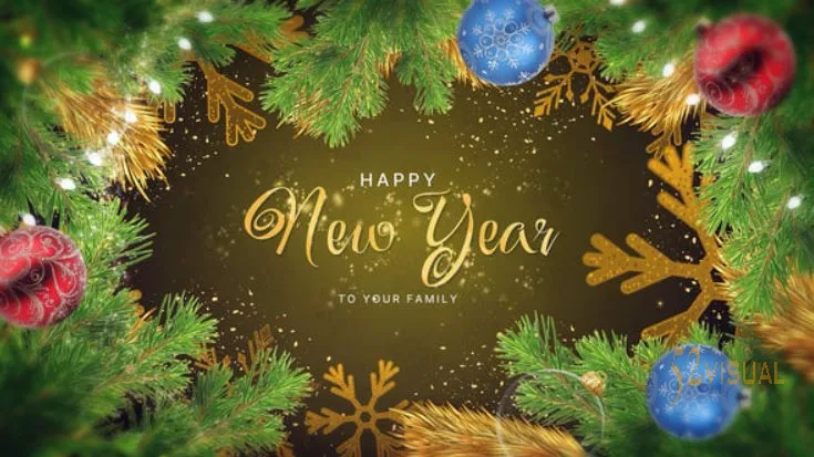 金色新年祝福AE模板_Videohive 60962260视频片头