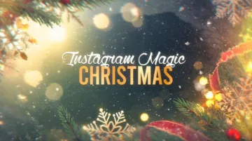 Videohive Magic Christmas - 圣诞节Instagram幻灯片AE模板