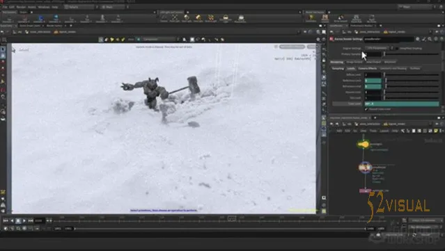 The Gnomon Workshop – Houdini 中的雪模拟工作流程
